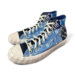 Converse CTAS UNT1TL3D High "Not A Chuck" Unisex Canvas Sneakers Blue M-9 W-11
